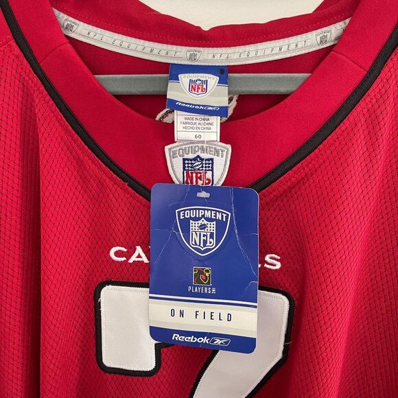 Reebok NFL Cardinals #7 Red Jersey Size 60 3XL Team Apparel On Field Embroidered - Picture 3 of 8